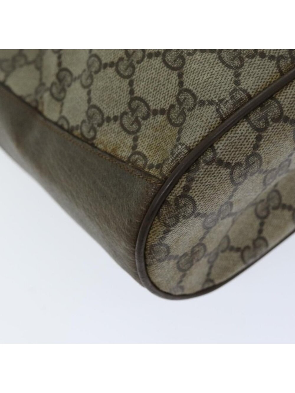 Authentic GUCCI Web Sherry Line GG Supreme Shoulder Bag Beige Red 41 02 034 - Picture 7 of 16